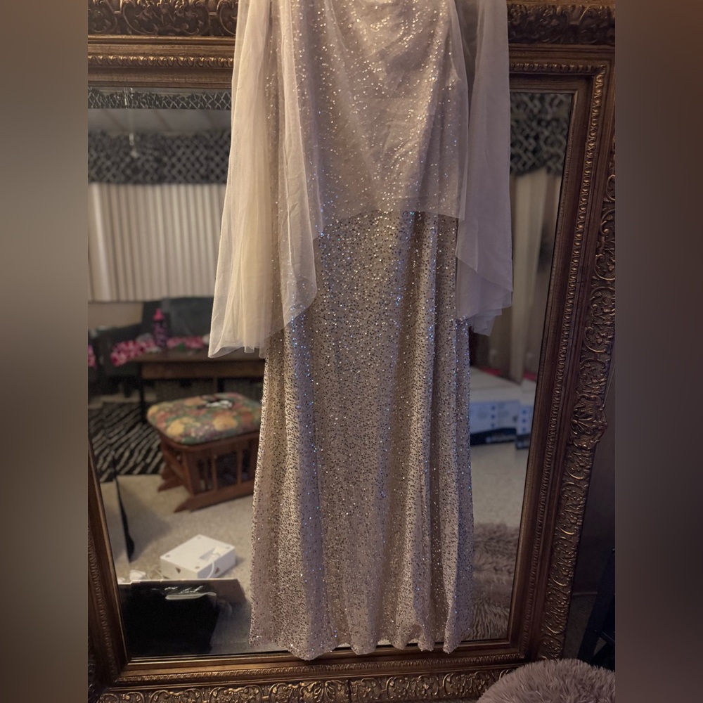 Sequin Cape Dress - Picture 3 of 4